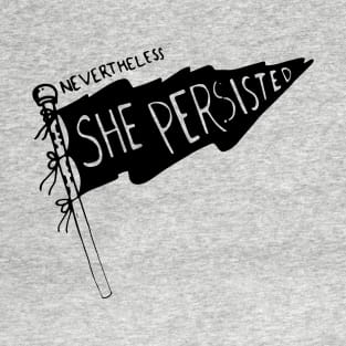 Nevertheless She Persisted-Flag T-Shirt